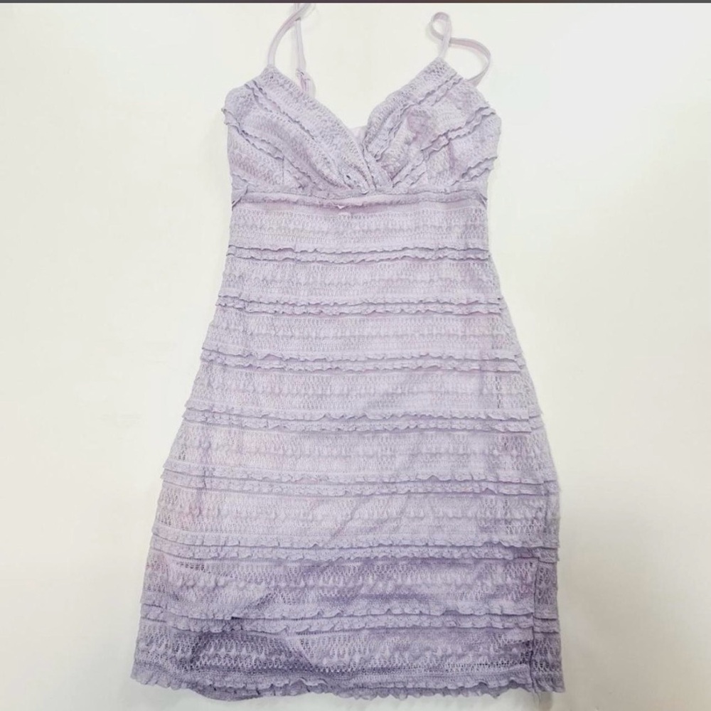 Superdown Lilac Carissa Mini Dress in Lavender - Picture 3 of 7